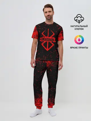 Мужская пижама с брюками / BERSERK | logo elements