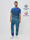 Мужская пижама с брюками / Космическое облако