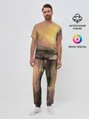 Мужская пижама с брюками / Шторм в море девятый вал