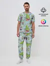 Мужская пижама с брюками / Merry Christmas Pattern