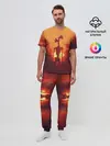 Мужская пижама с брюками / СИРЕНОГОЛОВЫЙ НА ЗАКАТЕ