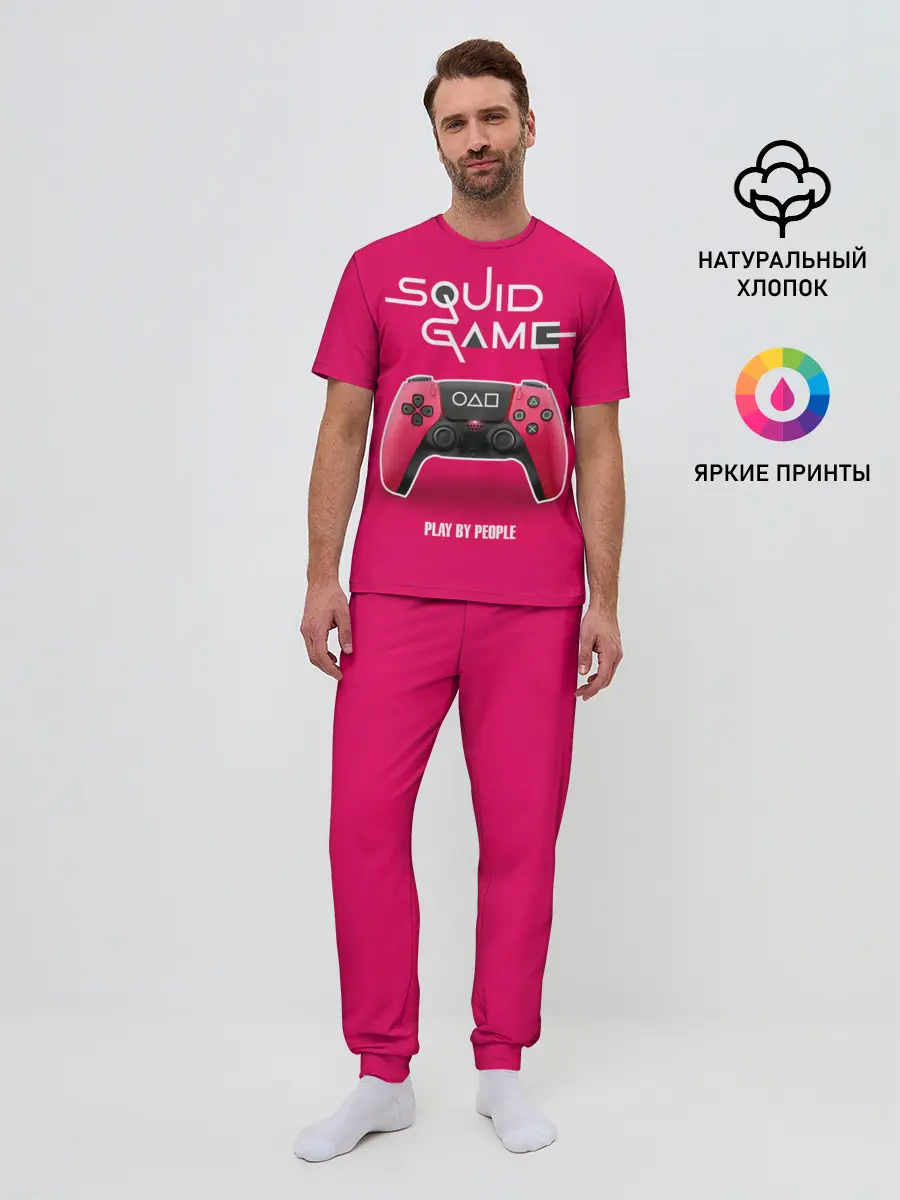 Мужская пижама с брюками / Играющий людьми