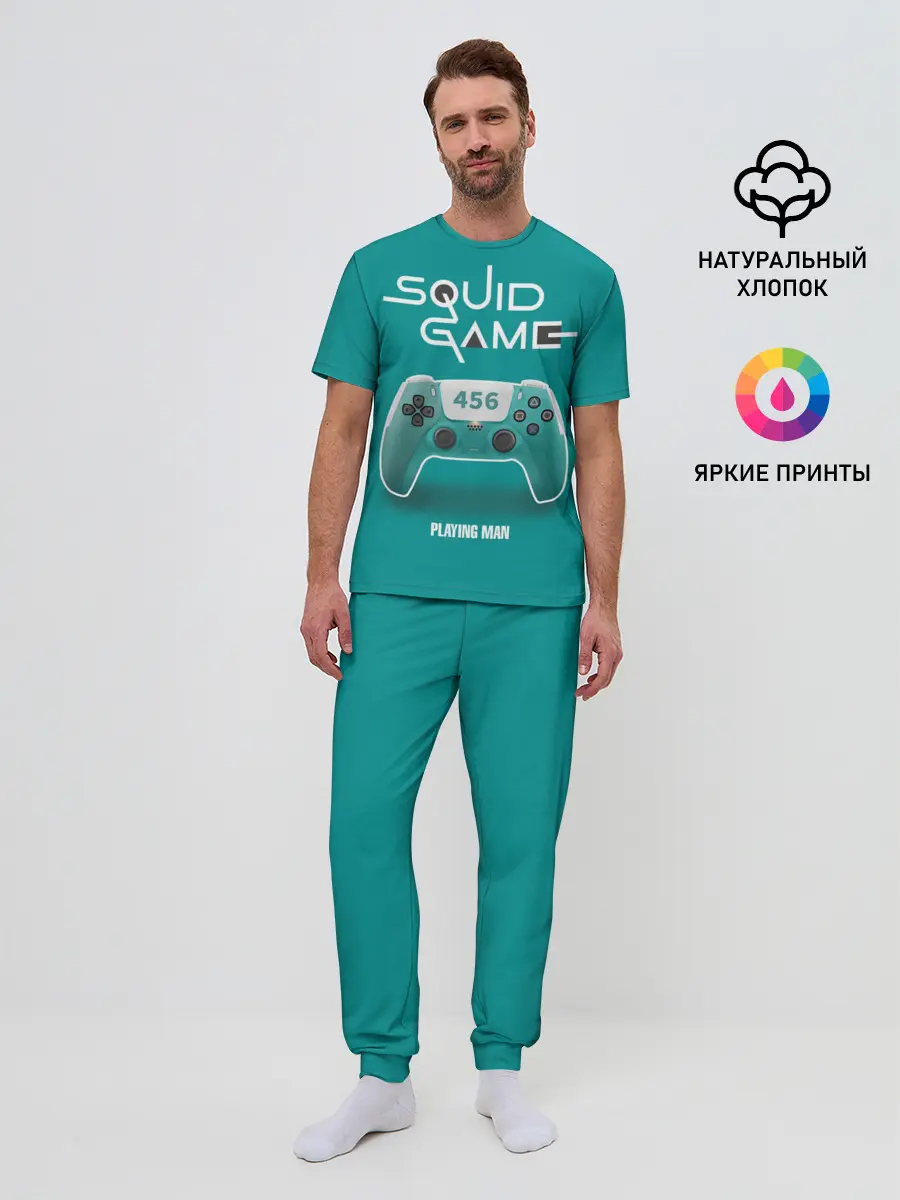Мужская пижама с брюками / Играющий человеком 456 / ставка на лидера
