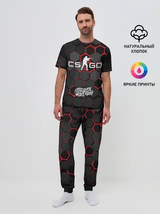 Мужская пижама с брюками / CS:GO 3D плиты