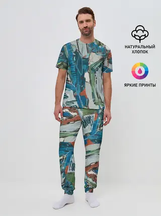 Мужская пижама с брюками / Покорение Эльбруса