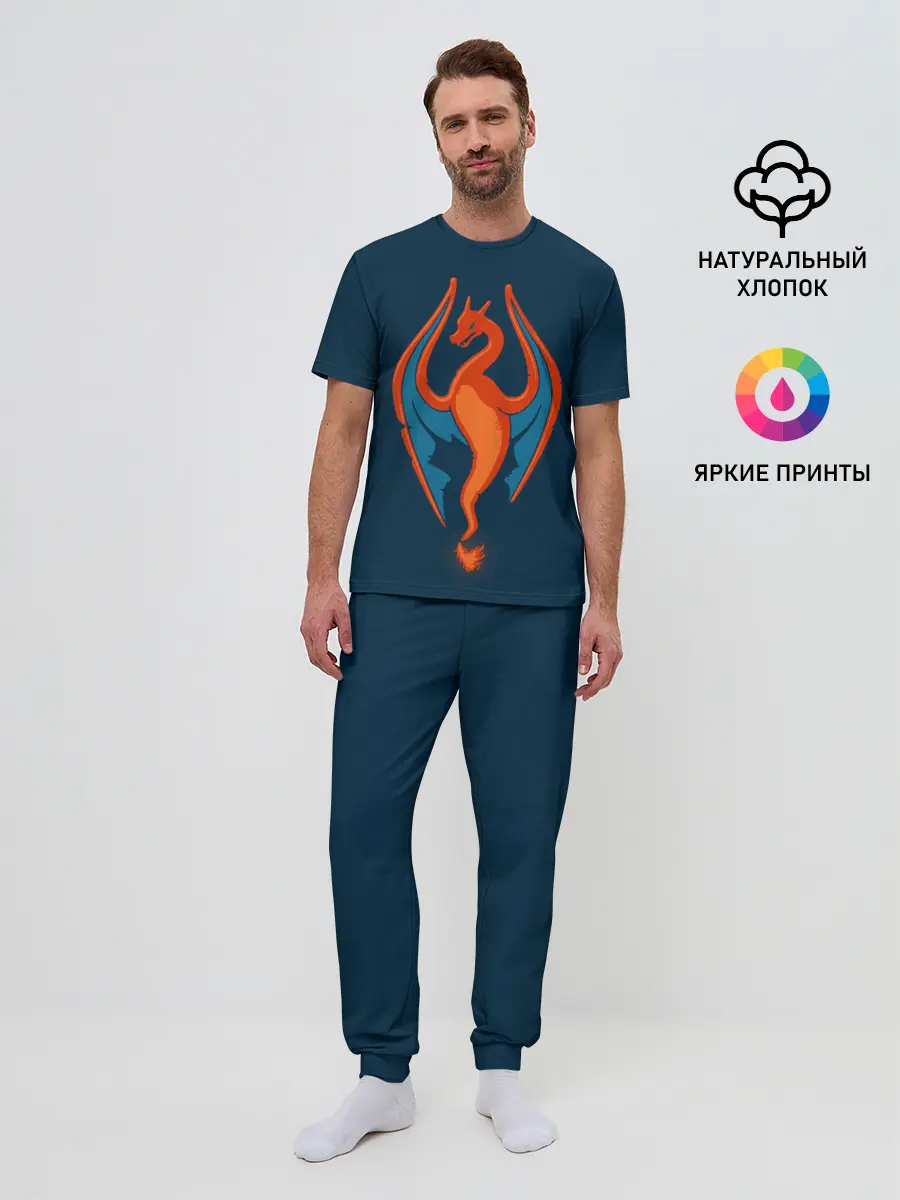 Мужская пижама с брюками / Скайзард
