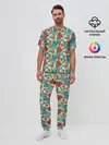 Мужская пижама с брюками / Прикольные Мопсы