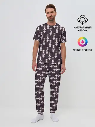 Мужская пижама с брюками / Спаниель