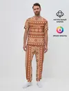 Мужская пижама с брюками / Тепло свитера