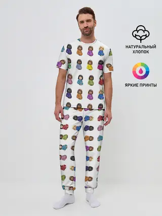 Мужская пижама с брюками / Drake CLB.