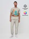 Мужская пижама с брюками / Зверята празднуют новый год