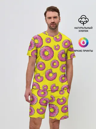 Мужской костюм с шортами / Пончики