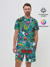 Мужской костюм с шортами / стикербомбинг