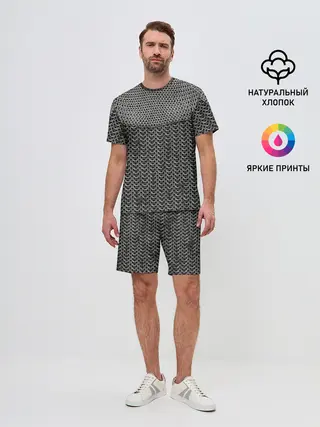 Мужской костюм с шортами / Кольчуга с горловиной
