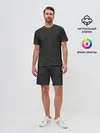 Мужской костюм с шортами / Карбон