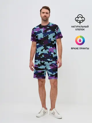 Мужской костюм с шортами / Камуфляж