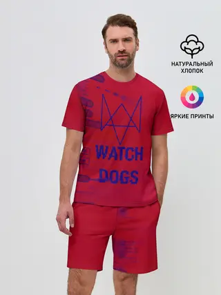 Мужской костюм с шортами / Watch Dogs hacker collection