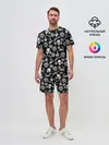 Мужской костюм с шортами / Pirates Pattern