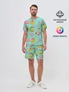 Мужской костюм с шортами / Яркие монстрики