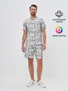 Мужской костюм с шортами / Нотный стан
