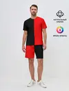 Мужской костюм с шортами / Red & Black