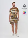 Мужской костюм с шортами / Африканская мозаика