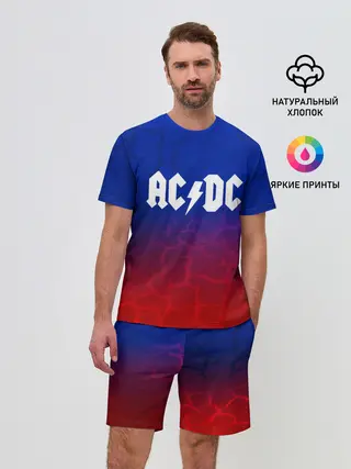 Мужской костюм с шортами / AC/DC angel&devil