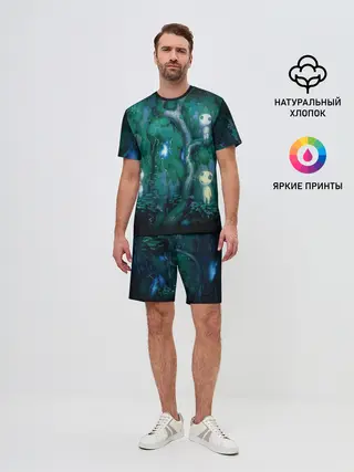 Мужской костюм с шортами / принцесса Мононоке_5
