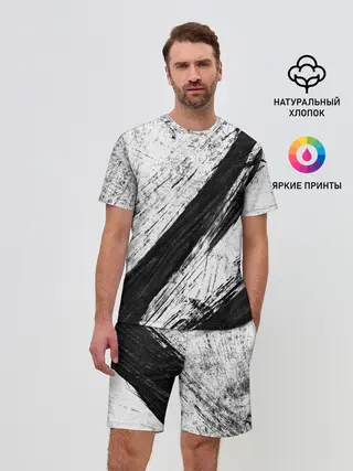 Мужской костюм с шортами / просто краски