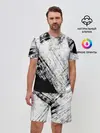 Мужской костюм с шортами / Штриховка