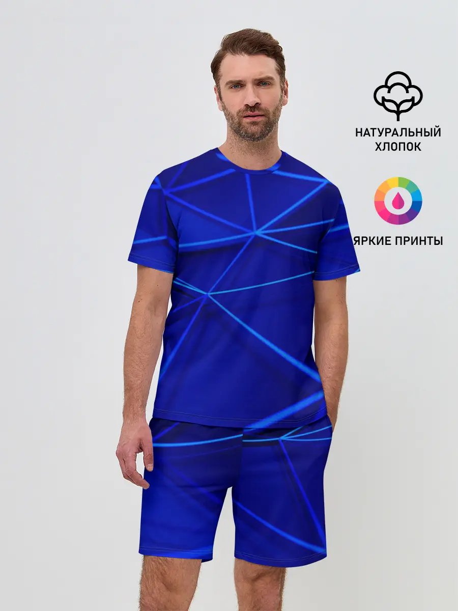 Мужской костюм с шортами / delta abstraction