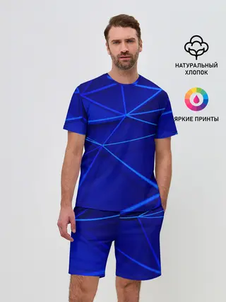 Мужской костюм с шортами / delta abstraction