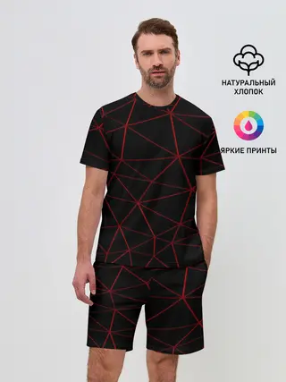 Мужской костюм с шортами / Сетка