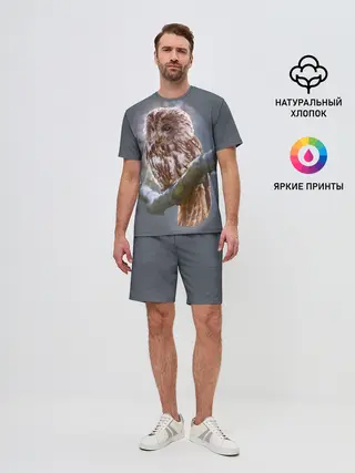 Мужской костюм с шортами / Сова