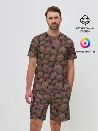 Мужской костюм с шортами / Медведи мемы