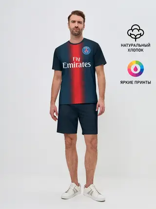 Мужской костюм с шортами / Мбаппе Форма Домашняя 18/19