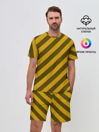 Мужской костюм с шортами / Полосы