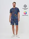 Мужской костюм с шортами / Необычные узоры