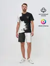 Мужской костюм с шортами / Arsenal uniform black 2018