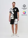 Мужской костюм с шортами / Russia Black&White Style