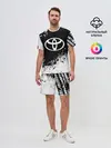 Мужской костюм с шортами / Toyota abstract sport