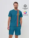 Мужской костюм с шортами / Белоруссия, лента с гербом
