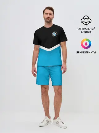 Мужской костюм с шортами / BMW Black & Blue