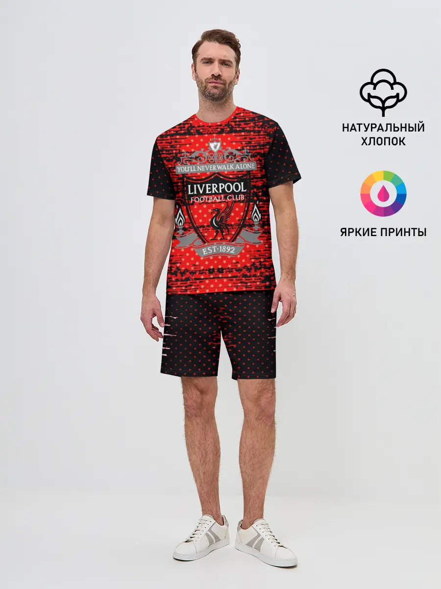 Мужской костюм с шортами / Liverpool sport uniform