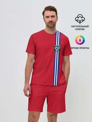 Мужской костюм с шортами / Куба, лента с гербом