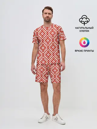 Мужской костюм с шортами / Обережная Вышивка