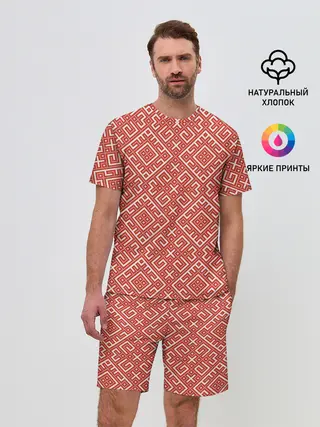 Мужской костюм с шортами / Обережная Вышивка