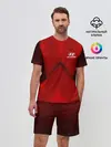 Мужской костюм с шортами / Hyundai car sport RED