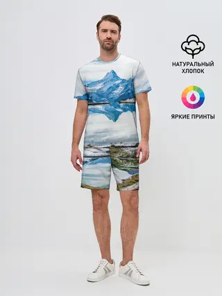 Мужской костюм с шортами / Альпы