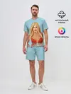 Мужской костюм с шортами / Дженнифер Энистон